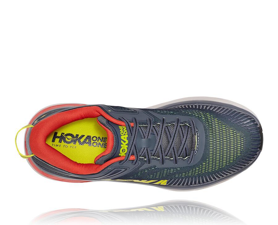 Hoka One One Tenisky Panske Námornícka Modrá - Bondi 7 - 62103-COKB